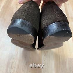 Church's Westbury Brown Suede Monk Strap 8 UK Custom Grade Shoes Handmade
