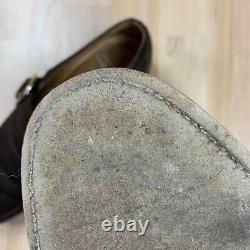 Church's Westbury Brown Suede Monk Strap 8 UK Custom Grade Shoes Handmade