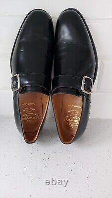 Church's Westbury Custom Grade Monk Shoe Black Uk 10.5F Excellent Condition