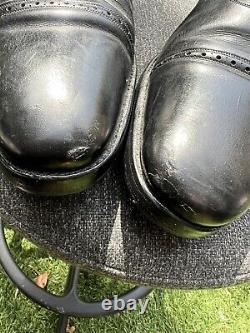 Church's black custom grade leather Philip shoes Size UK 11F Needs Laces