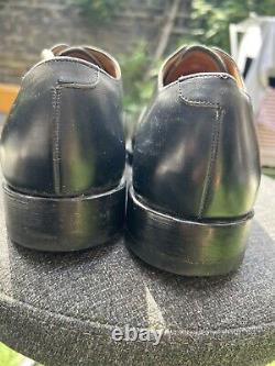 Church's black custom grade leather Philip shoes Size UK 11F Needs Laces