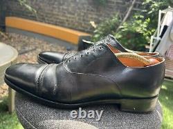 Church's black custom grade leather Philip shoes Size UK 11F Needs Laces