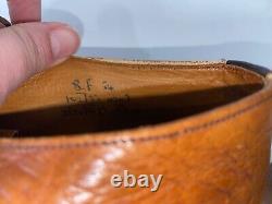 Church's vintage mens custom grade textured leather brown lace up shoes 8 F
