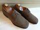 Church's Vtg Suede Derby Uk 9 43 Brown Double Leather Soles Sq Toe Custom Grade
