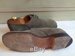 Church's vtg suede derby UK 9 43 brown double leather soles sq toe Custom Grade