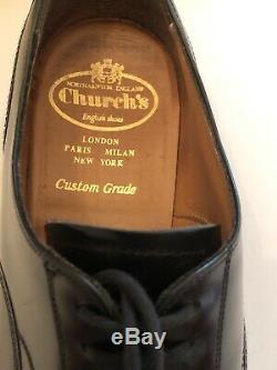 Churchs Custom Grade Lancaster Polished Binder Oxford Black 7.5 G RRP£570
