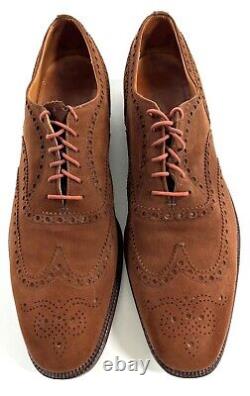 Churchs Custom Grade Real Cape Buck Leather Wingtip Brogue UK Size 13 A Narrow