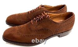 Churchs Custom Grade Real Cape Buck Leather Wingtip Brogue UK Size 13 A Narrow