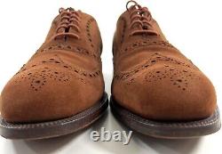 Churchs Custom Grade Real Cape Buck Leather Wingtip Brogue UK Size 13 A Narrow