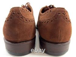 Churchs Custom Grade Real Cape Buck Leather Wingtip Brogue UK Size 13 A Narrow