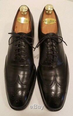 Churchs Custom Grade Wingtip Black Leather Men's Oxford Shoes 11.5