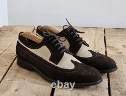 Churchs Filey Custom Grade Mens Brown Suede Brogue Derby Shoes Size 90f 9 F