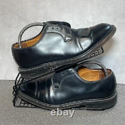 Churchs Genuine Black Leather Formal Custom Grade Oxford Shoes UK 8.5 Stratton