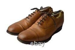 Churchs Leather Mens Consul Tan Derby Smart Business Shoes 8.5G Custom Grade