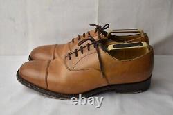 Churchs Leather Mens Consul Tan Derby Smart Business Shoes 8.5G Custom Grade