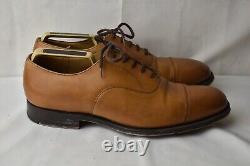 Churchs Leather Mens Consul Tan Derby Smart Business Shoes 8.5G Custom Grade