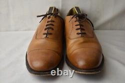 Churchs Leather Mens Consul Tan Derby Smart Business Shoes 8.5G Custom Grade