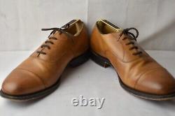 Churchs Leather Mens Consul Tan Derby Smart Business Shoes 8.5G Custom Grade