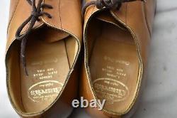 Churchs Leather Mens Consul Tan Derby Smart Business Shoes 8.5G Custom Grade