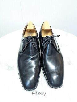 Churchs Luxury Custom Grade Black Leather Derby Oxford Lace Up Shoes Size UK 8