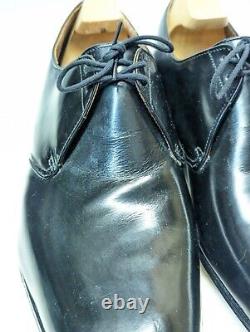 Churchs Luxury Custom Grade Black Leather Derby Oxford Lace Up Shoes Size UK 8