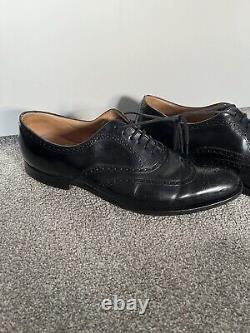 Churchs Mens Custom Grade Berlin Brogues Black Leather UK 8.5 Business Smart