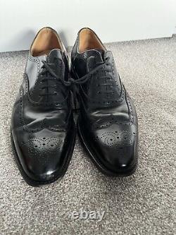 Churchs Mens Custom Grade Berlin Brogues Black Leather UK 8.5 Business Smart