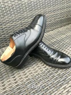 Churchs Shoes Black Leather Oxford LANCASTER Lace Up UK 8 F Custom Grade London