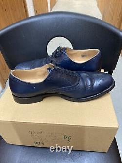 Churchs mens custom grade brogue shoes size 9 blue
