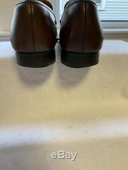 Crockett & Jones England Oak Brown Loafers Shoes 7.5 E 363 Hand grade
