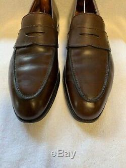 Crockett & Jones England Oak Brown Loafers Shoes 7.5 E 363 Hand grade