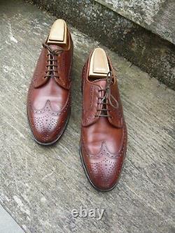 Crockett & Jones Hand Grade Brogues Brown / Tan Uk 7.5 Superb Condition