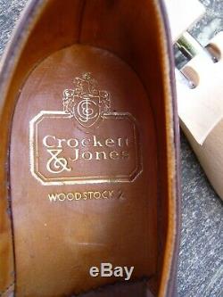 Crockett & Jones Hand Grade Derby Brown Uk 8.5 Woodstock Unworn Cond