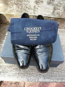 Crockett & Jones Hand Grade Oxford Black Uk 10 Tavistock Very Good Cond