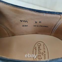 Crockett & Jones Hand Grade'Whitehall' UK 8 Black Cap Toe Oxford Mens Shoes