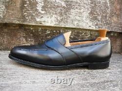 Crockett & Jones Loafers Shoes Hand Grade Black Leather Uk10.5 Mens Superb Cond