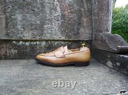 Crockett & Jones Loafers Shoes Hand Grade Brown Tan Leather Uk8 Mens Rosebery