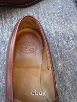 Crockett & Jones Loafers Shoes Handgrade Brown Tan Leather Uk 7.5 Mens Harcourt