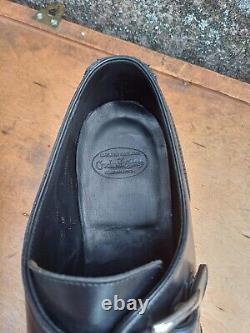 Crockett & Jones Monkstrap Shoes Hand Grade Black Leather Uk8.5 Mens Exc Cond