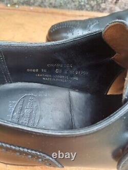 Crockett & Jones Monkstrap Shoes Hand Grade Black Leather Uk8.5 Mens Exc Cond