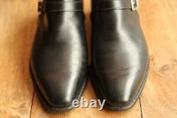 Crockett & Jones Portman Hand Grade Leather Monk Buckle Shoes Mens UK 8 US 9