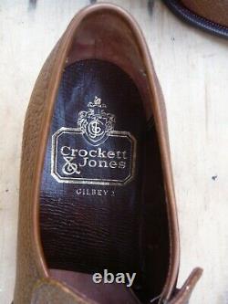 Crockett & Jones Vintage Hand Grade Lazyman Loafers Brown Uk 7.5 -unworn Cnd