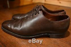 Crockett & Jones Weymouth HAND GRADE Brown Dress Shoes Size 6.5 E UK 7.5 D US