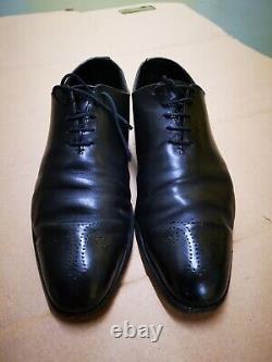 Crockett Jones Wholecut Weymouth Balck calf hand grade oxford shoes 10