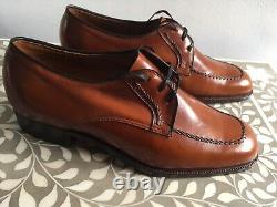 Crockett & Jones hand grade chestnut brown leather lace up shoes, vvgc, size 8 F