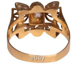 Diamond Ring Size R 18ct Rose Gold with Valuation Stunning Dress Ring £1,100