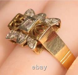 Diamond Ring Size R 18ct Rose Gold with Valuation Stunning Dress Ring £1,100