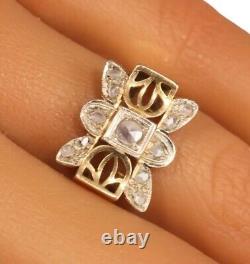 Diamond Ring Size R 18ct Rose Gold with Valuation Stunning Dress Ring £1,100