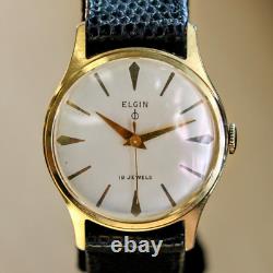 ELGIN DuraPower Wristwatch 19 Jewels Ref. 4254 Grade 752 Vintage U. S. A Watch
