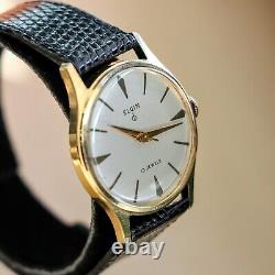 ELGIN DuraPower Wristwatch 19 Jewels Ref. 4254 Grade 752 Vintage U. S. A Watch
